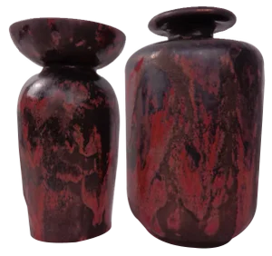 German Studio Ceramic Vases by Otto Keramik, 1960s, Set of 2