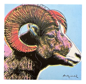 After Andy Warhol, Bighorn Ram Pink-Blue, 1980s, Print