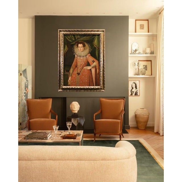 Workshop of Alonso Sanchez Coello, Portrait of a Noblewoman, 17th Century, Oil Painting on Canvas For Sale - Image 14 of 16