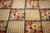 1880s Rustic Blue Ground Modern Geometric Folk Art Antique American Hooked Rug For Sale - Image 4 of 9