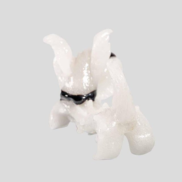 1930s Vintage White Murano Glass Scottish Terrier Dog Figurine from Barovier & Toso, 1930s For Sale - Image 5 of 11