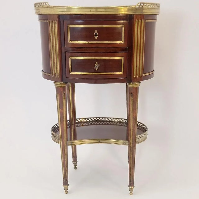 Louis XVI Style Oval Salon Table, 19th Century For Sale - Image 9 of 9