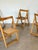 Wood Vintage Folding Chairs in Ash and Vienna Straw, 1970s, Set of 4 For Sale - Image 7 of 18