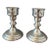 Vintage Pair of Empire Pewter Candle Holder For Sale
