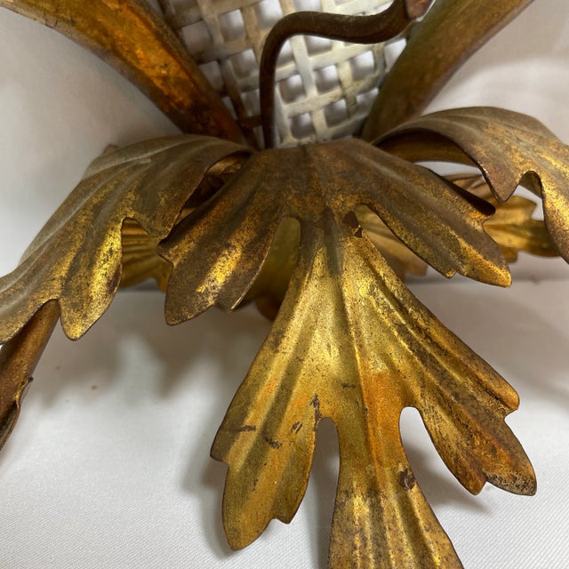 Late 19th Century French Gilded Sconce Candle Holder For Sale - Image 9 of 13