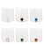 Handmade tumblers and bottles in colored borosilicate glass that is thermal shock safe. The small marbles inside are...