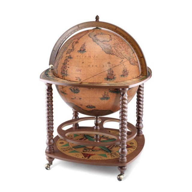 Early 21st Century Charon Globe Bar by Zoffoli Mappamondi For Sale - Image 5 of 5