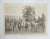 Early 20th century sepia tone snapshot photograph of family heading out with horses and packs. Unframed, small corner loss...