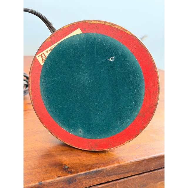 Wood Elegant Red Chinoiserie Table Lamps With Red Tole Shades in the Style of John Rosselli, Pair For Sale - Image 7 of 12