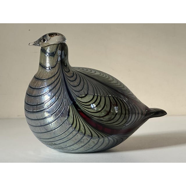 工芸品  birds oiva toikka Mountain bird Oiva Toikka Glass Bird Mountain Redstart Nuutajärvi