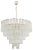 Large Murano Glass Crystal Tronchi Suspension Chandelier, Italy, 1990s For Sale