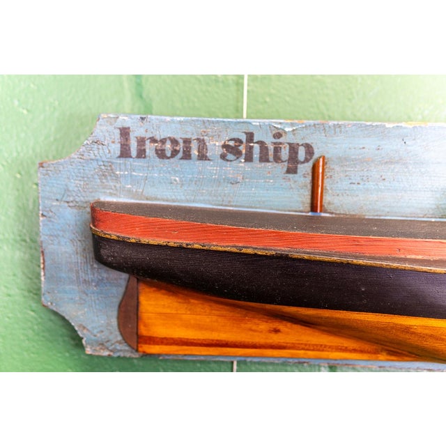 Nautical Late 19th-Early 20th Century Pair of Half Hulls Models For Sale - Image 3 of 17