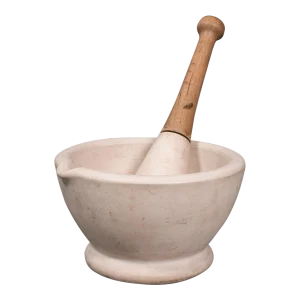 1900s Antique Victorian English Ceramic Mortar and Pestle