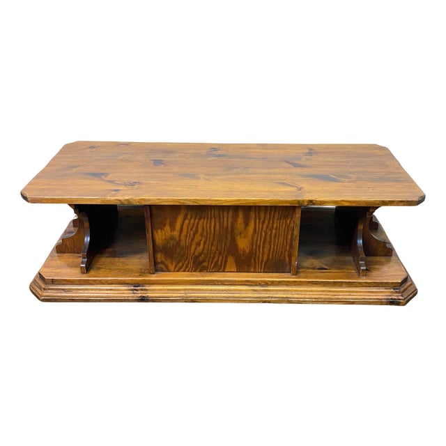French Provençal Wooden Coffee Table, 1950s For Sale