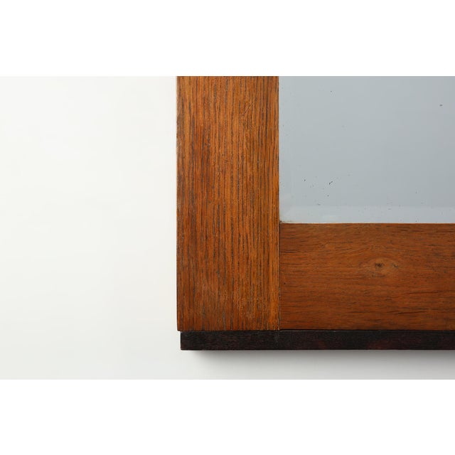 Dutch Amsterdam School Style Oak Mirror, 1890s For Sale - Image 5 of 11