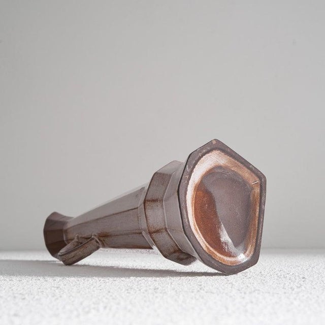 Cubist Studio Pottery Pitcher Vase, 1950s For Sale - Image 14 of 15