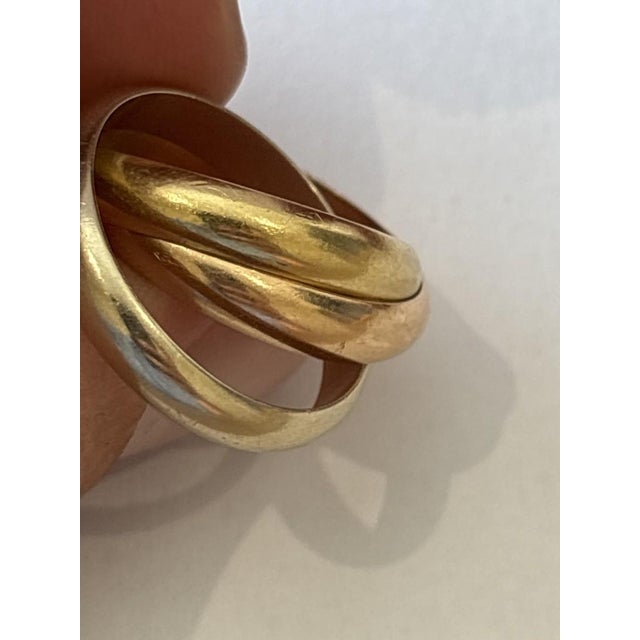Vintage Trinity Ring in Three-Tone Gold from Cartier, 1997 For Sale - Image 10 of 11
