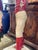 Red Pair of Vintage Cast Iron Lawn Jockey Hitching Posts For Sale - Image 8 of 12