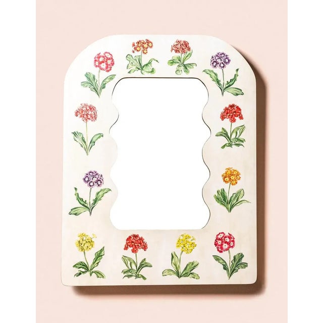 Contemporary Fleur Home x Riley Sheehey Primrose Print Mirror, 29x38 For Sale - Image 3 of 3