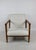 GFM-142 armchair, designed by Edmund Homa in the 1970s, upholstered in white ivory boucle fabric. 2 pieces available. The...