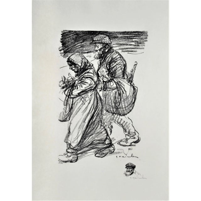 Early 20th Century Théophile Alexandre Steinlen, Evacues, 1916 For Sale - Image 5 of 5