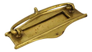 19th Century English Victorian Brass Door Knocker and Mail Slot
