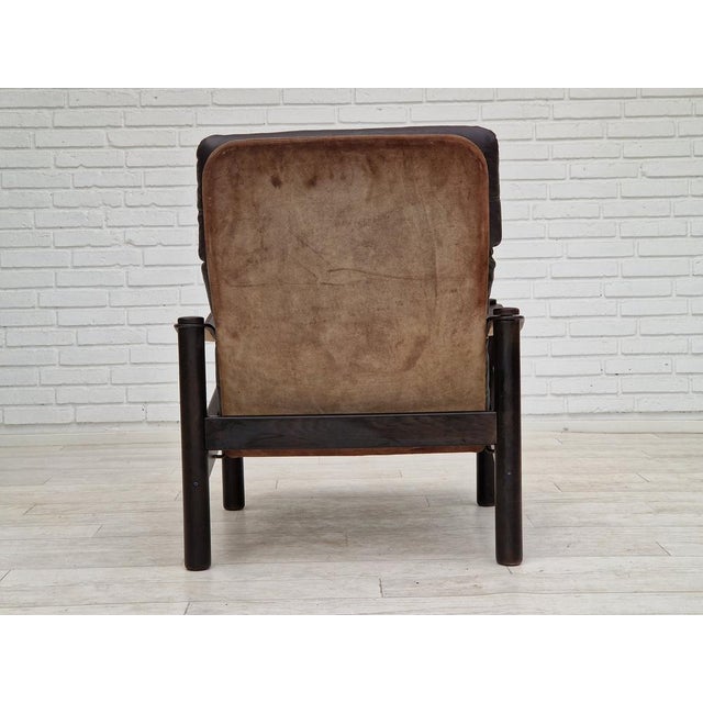Wood Danish Armchair by Ebbe Gehl & Søren Nissen, 1970s For Sale - Image 7 of 17