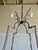 Metal Mid-Century Modern Wrought Iron & Rock Crystal Chandelier For Sale - Image 7 of 14
