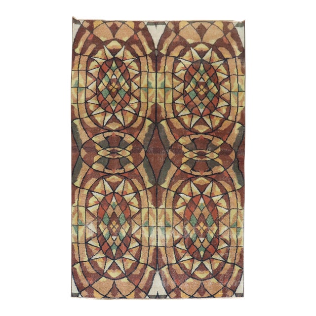 1960s Infamous Turkish Deco Zeki Muren Rug For Sale