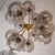 Scandinavian Modern Chandelier in Brass and Grey Glass by Holger Johansson, 1970s For Sale - Image 6 of 17