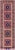 Boho Chic Panel Shirwan Red/Blue Wool Runner Rug- 3'5''x11'2'' For Sale - Image 10 of 10