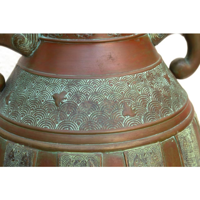 19th Century Chinese Archaistic Dragon Lamp For Sale - Image 10 of 12
