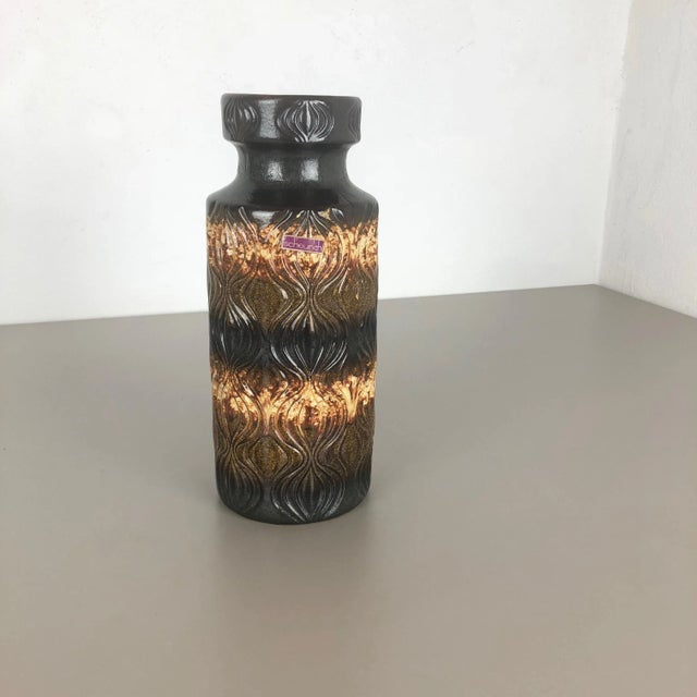 Article: Fat lava art vase Producer: Scheurich, Germany Design: Nr. 285-30 Decade: 1970s. This original vintage vase was...