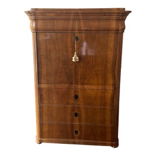 Early 19th Century Beidermeier Fall Front Secretary For Sale