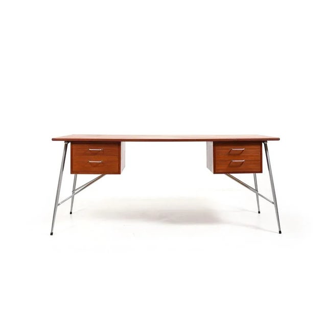 Teak Model 202 Desk by Børge Mogensen, 1950s For Sale - Image 13 of 13