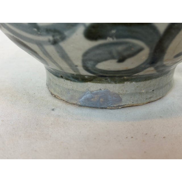 Blue 1990s Ming Style Blue and White Vase For Sale - Image 8 of 10