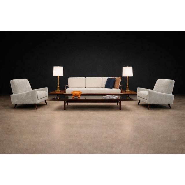 Sofa in Rosewood & Bouclé by Liceu De Artes E Ofícios, Brazilian Modern, 1960s For Sale - Image 11 of 16