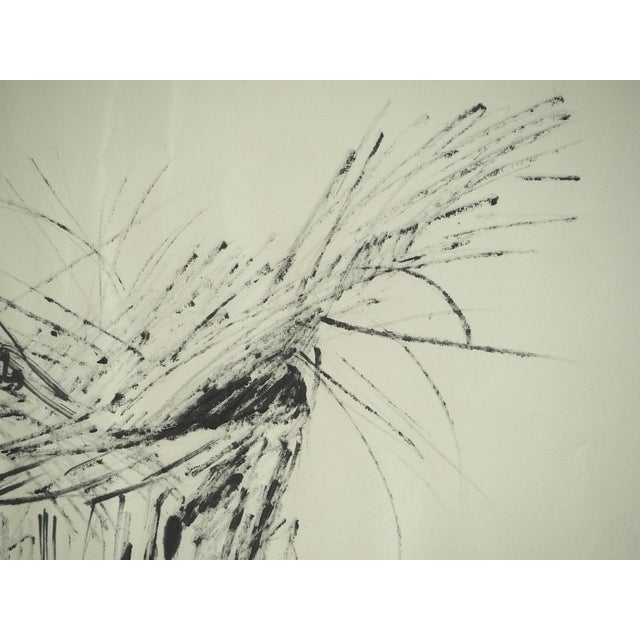 Modern Roger Crusat, Le seau de paille, Pen Drawing For Sale - Image 3 of 7
