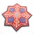 Islamic Moorish-Style Moroccan Hand-Painted Polychrome Eight-Pointed Star Side Table For Sale - Image 3 of 12