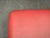 Gold 1980s Italian Postmodern Red Faux Leather Pouf Ottoman For Sale - Image 8 of 9