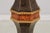 Wood Pair of Burl Wood Regency Empire Black & Gold Pedestal Stands For Sale - Image 7 of 16