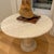 Round Travertine Marble Table For Sale - Image 3 of 8
