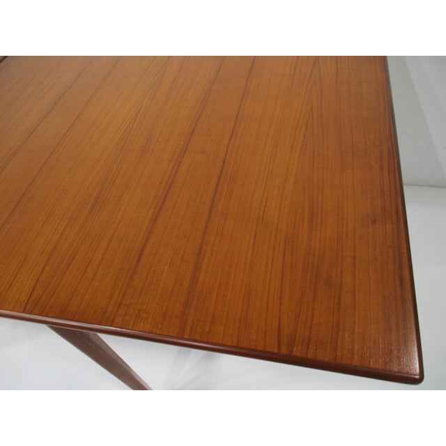 Wood Walnut Folding Dining or Game Table in the Style of Dunbar For Sale - Image 7 of 12