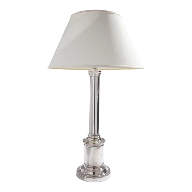 English Sheffield Banquet Table Lamp, C. 1850-60 For Sale