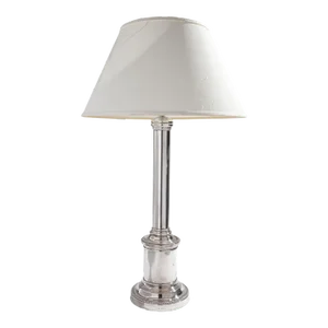 English Sheffield Banquet Table Lamp, C. 1850-60