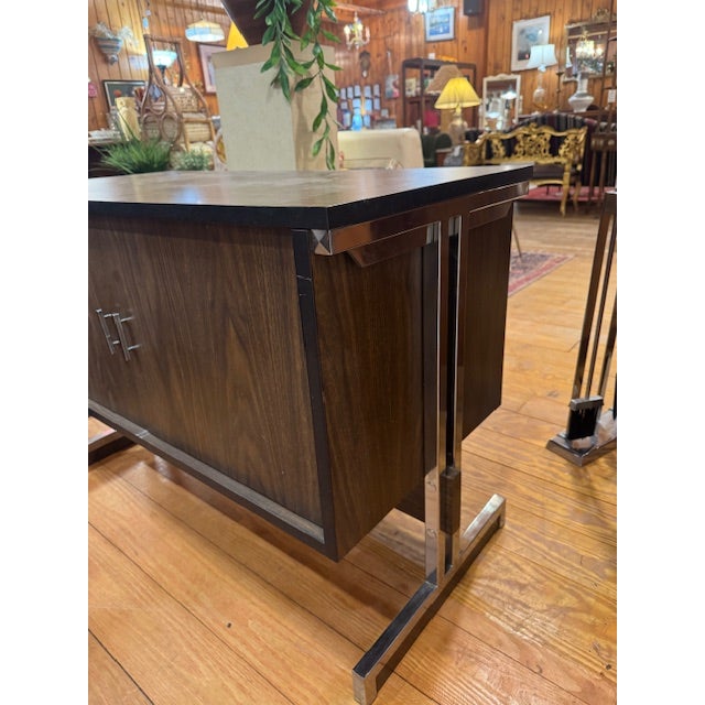 1970s Chrome & Formica Cabinet For Sale - Image 9 of 10