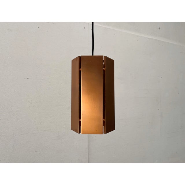 Mid-Century Modern German Copper Pendant Lamps, 1960s, Set of 3 For Sale - Image 16 of 18