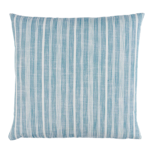 Schumacher x Mark D. Sikes Lucy Stripe 22" Pillow In Indigo
