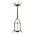 Antique Chippy Barber Shop Coat Rack in Green For Sale