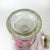 Transparent Crackle Glass Enameled Botanical Design Decanter Bohemia, 1950s For Sale - Image 8 of 9